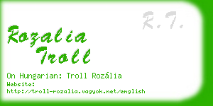 rozalia troll business card